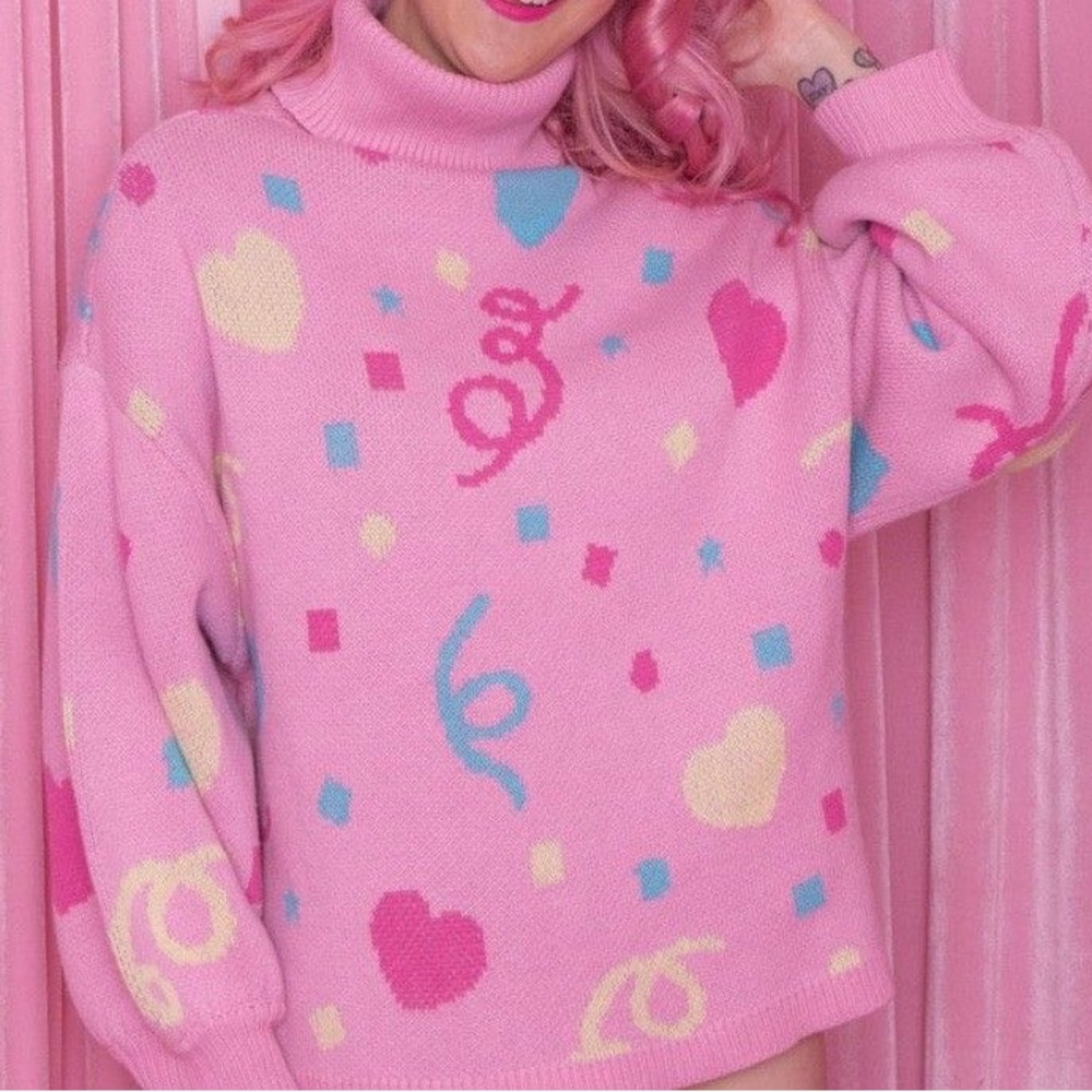 Chrissa Sparkles Confetti Sweater